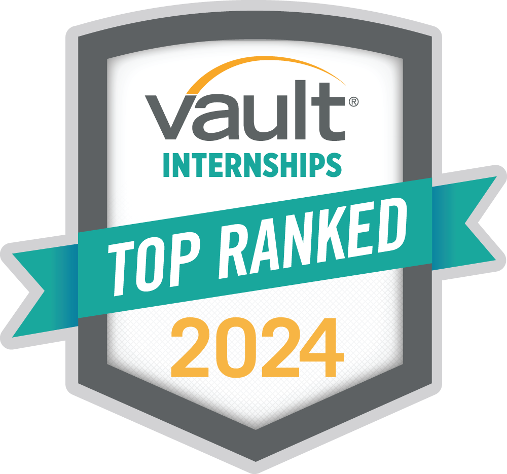 Vault Internships Top Ranked Award